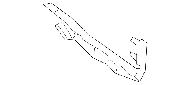 Bumper Cover Reinforced Plate - Driver's Side (LH) - Kia (86615-3E010)