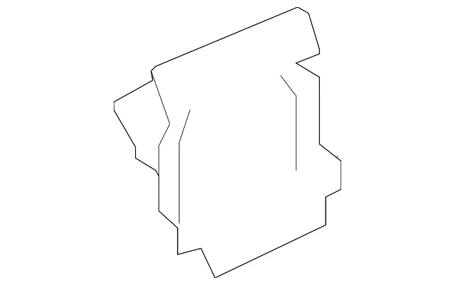 Bumper Cover Bracket - Kia (86617-1F010)