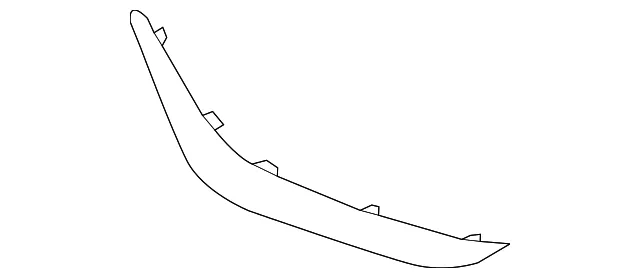 Lower Molding - Passenger Side (RH) - Kia (86628-G5300)