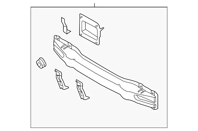 Rail Rear Bumper - Kia (86631-1M300)