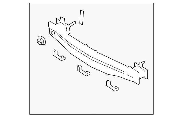 Rail Rear Bumper - Kia (86631-3R600)