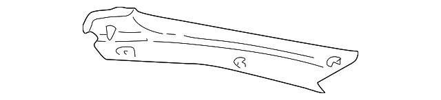 Windshield Pillar Trim - Passenger Side (RH) - Volvo (8664382)