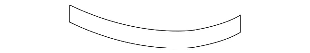 Corner Molding - Driver's Side (LH) - Kia (86671-3F050)