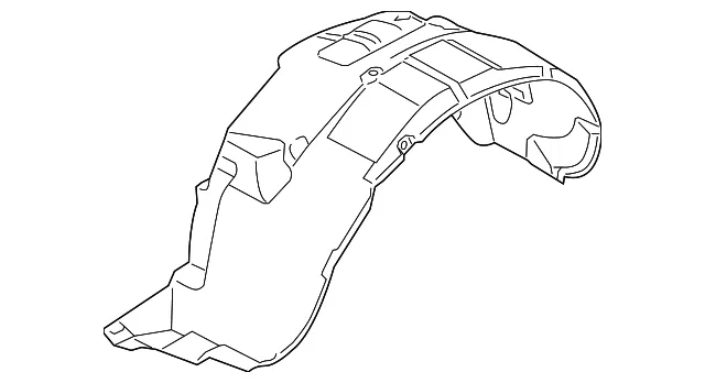 Fender Liner - Driver's Side (LH) - Kia (86811-2J000)