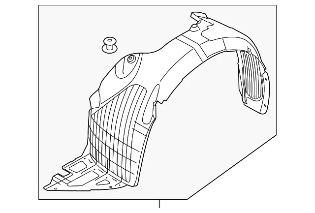 Fender Liner - Driver's Side (LH) - Kia (86811-B0000)