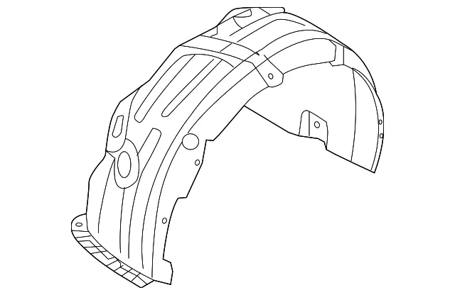 Fender Liner - Driver's Side (LH) - Kia (86811-D5500)