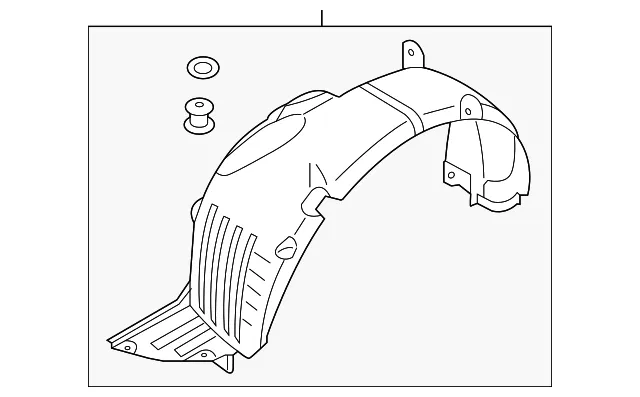 Fender Liner - Driver's Side (LH) - Kia (86811-E4100)
