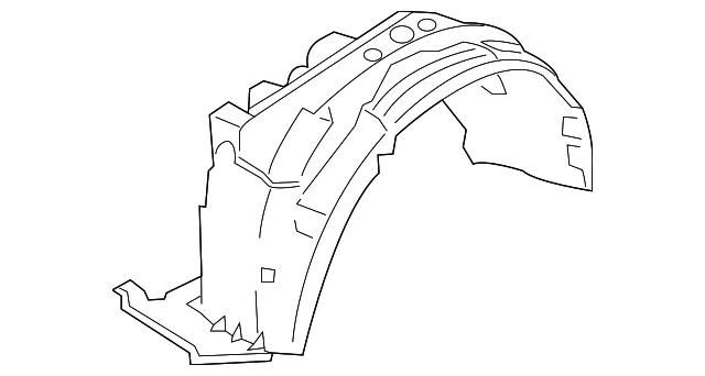 Fender Liner - Passenger Side (RH) - Kia (86812-3E500)