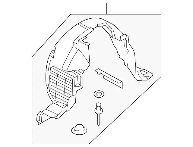 Fender Liner - Passenger Side (RH) - Kia (86812-3F000)