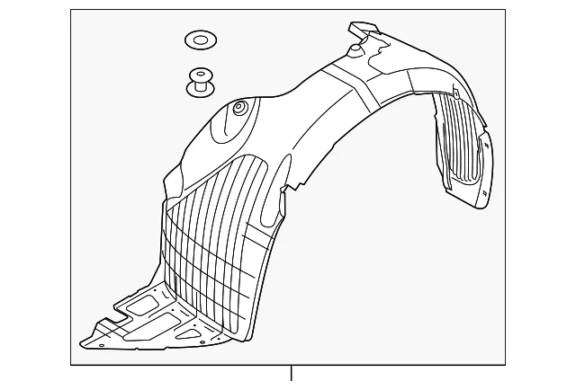 Fender Liner - Passenger Side (RH) - Kia (86812-A7200)