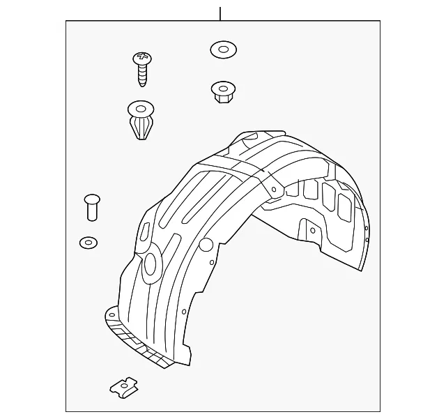 Fender Liner - Passenger Side (RH) - Kia (86812-A8000)