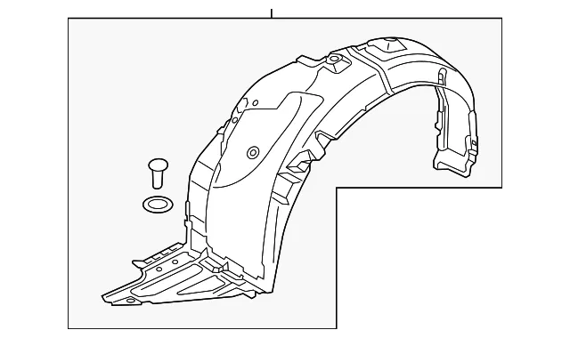 Fender Liner - Passenger Side (RH) - Kia (86812-F6000)