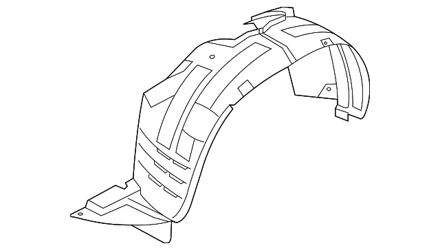 Fender Liner - Passenger Side (RH) - Kia (86820-1U200)