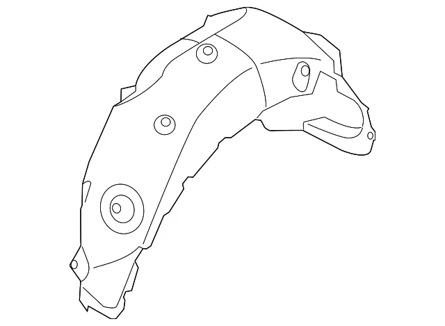Splash Shield - Driver's Side (LH) - Kia (86821-3W000)