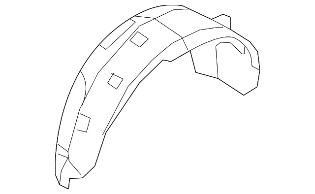 Splash Shield - Passenger Side (RH) - Kia (86822-2J000)