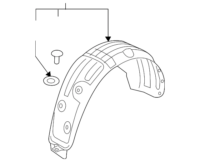 Splash Shield - Passenger Side (RH) - Kia (86822-A9700)