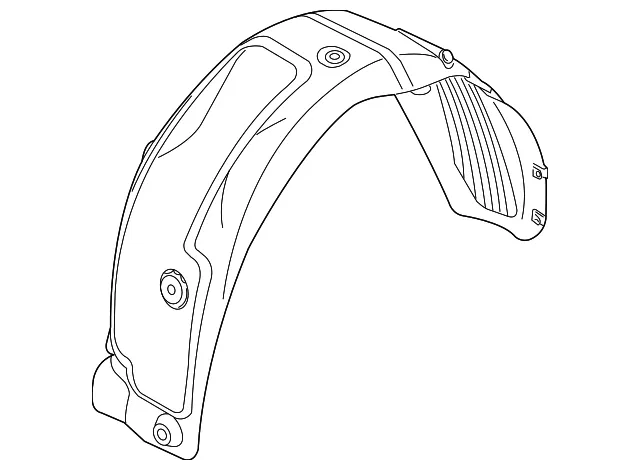 Splash Shield - Passenger Side (RH) - Kia (86822-B0000)