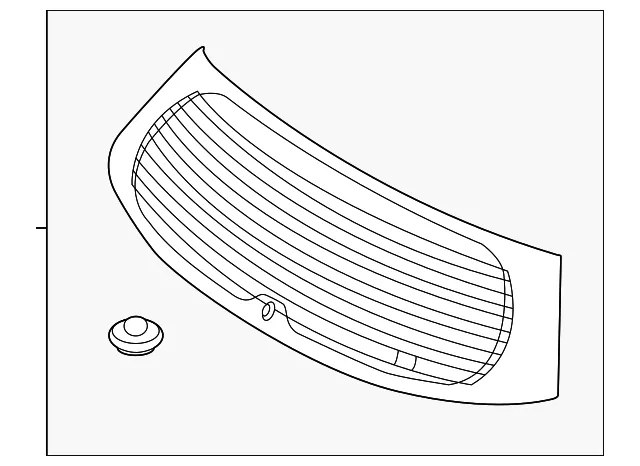Lift Gate Glass - Kia (87110-1U000)