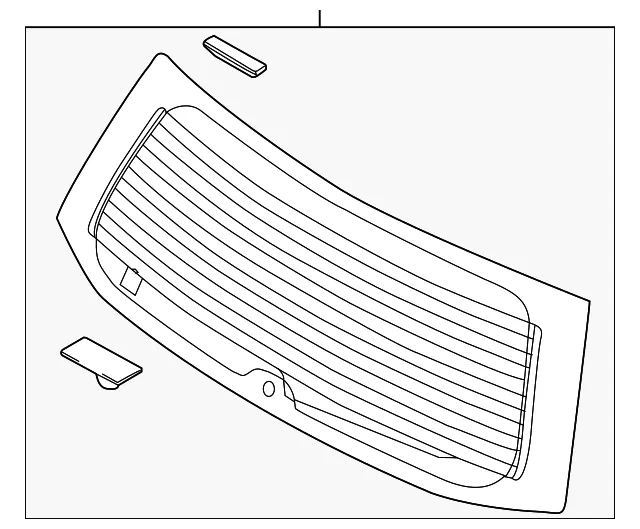 Lift Gate Glass - Kia (87110-2J000)