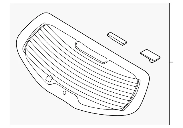 Lift Gate Glass - Kia (87110-3W010)