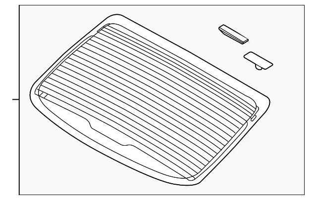 Back Glass - Kia (87110-A7020)