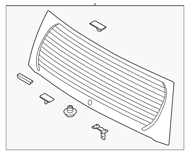 Lift Gate Glass - Kia (87110-B2010)