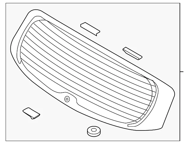 Lift Gate Glass - Kia (87110-C5200)