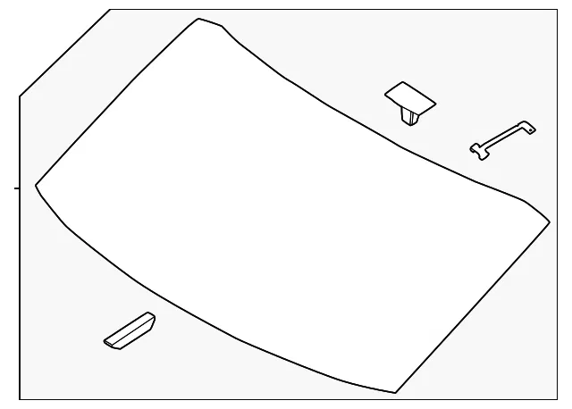 Lift Gate Glass - Kia (87110-CV210)