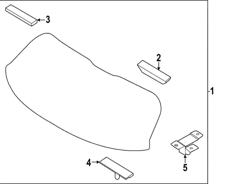Lift Gate Glass - Kia (87110-DW010)