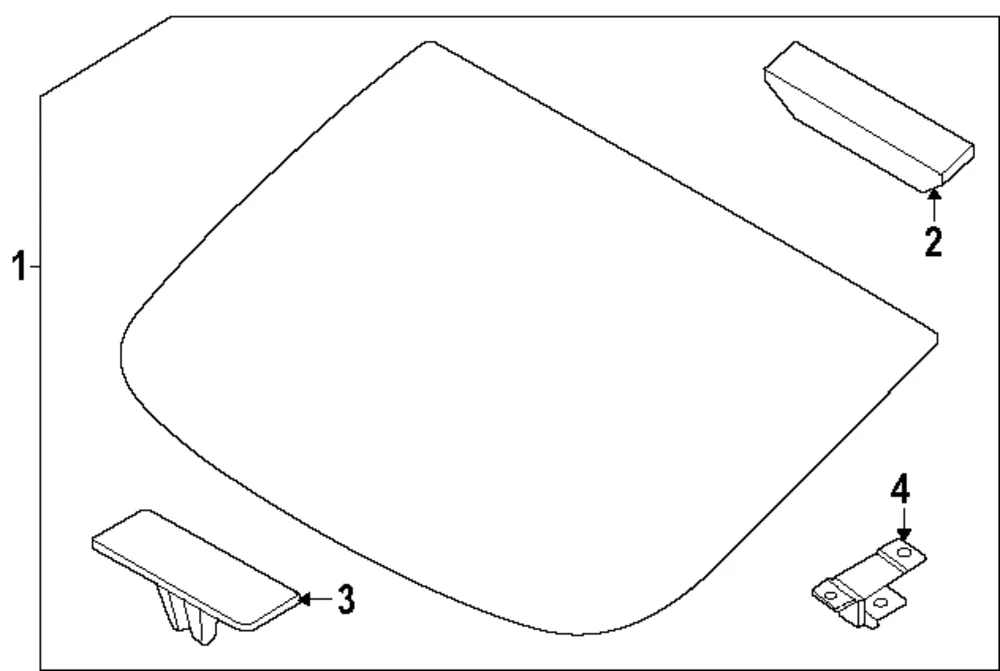 Back Glass - Kia (87110-GG200)