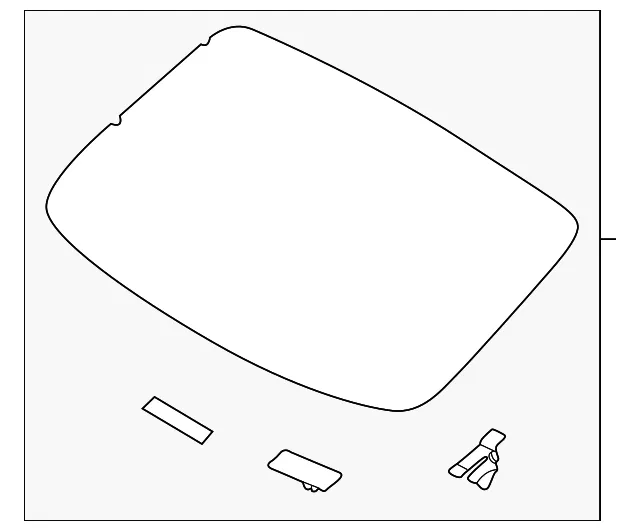 Back Glass - Kia (87110-M7021)