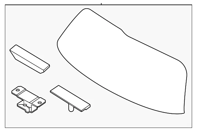 Lift Gate Glass - Kia (87110-R0120)