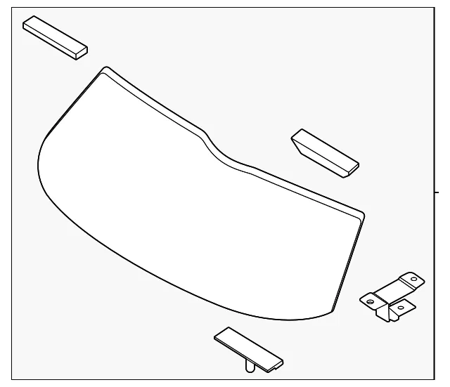 Lift Gate Glass - Kia (87110-R5001)