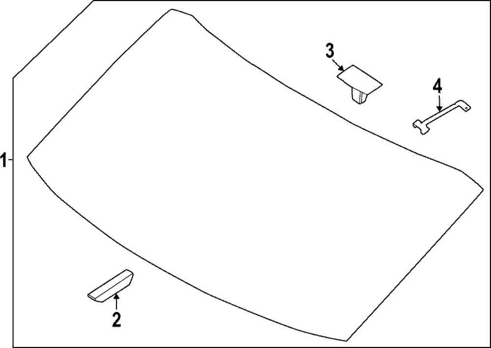 Lift Gate Glass - Kia (87110-XG040)