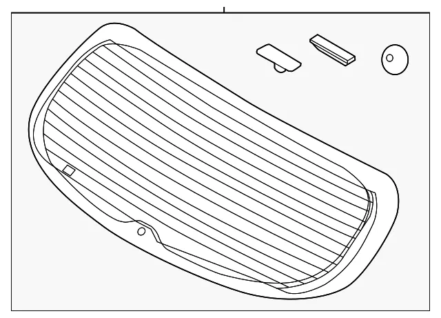 Lift Gate Glass - Kia (87111-B0520)