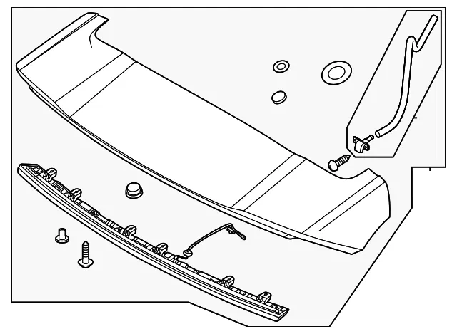Rear Spoiler - Kia (87210-AT000)