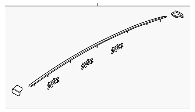 Roof Molding - Driver's Side (LH) - Kia (87210-D4000)