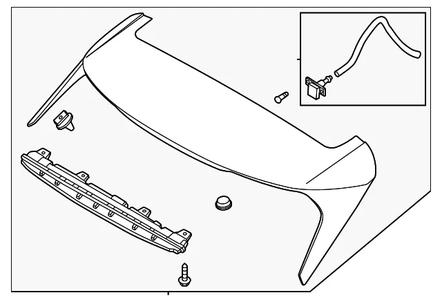 Rear Spoiler - Kia (87210-P1000KLG)