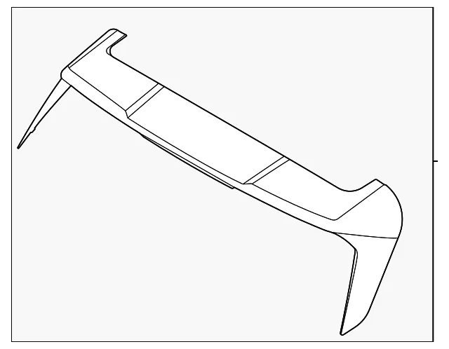 Rear Spoiler - Kia (87210-Q5000)