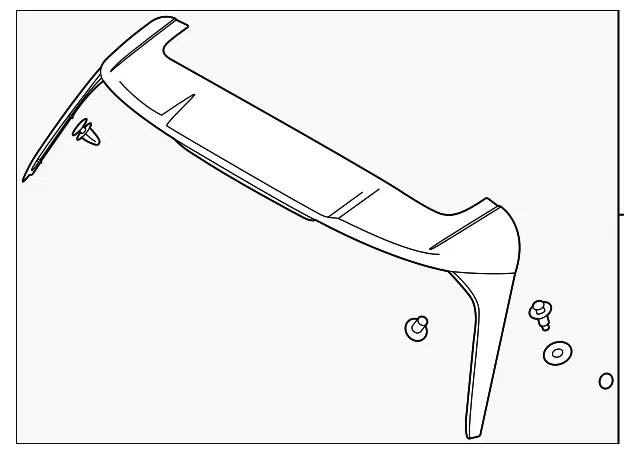 Spoiler Assembly - Kia (87210-R0000)