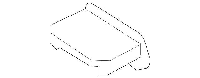 Roof Molding End Cap - Driver's Side (LH) - Kia (87219-2J000)