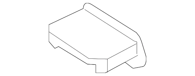 Roof Molding End Cap - Passenger Side (RH) - Kia (87229-2J000)