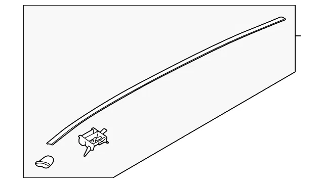 Roof Molding - Driver's Side (LH) - Kia (87230-3W000)