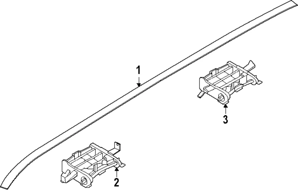 Roof Molding - Kia (87240-DO000)