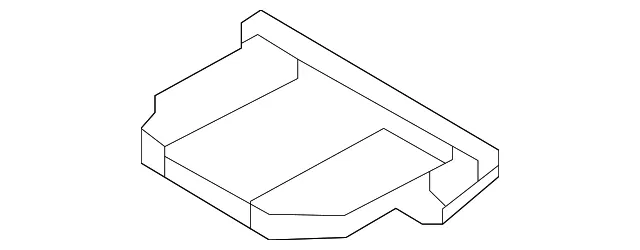 Roof Molding Rear Cap - Kia (87244-CV000)