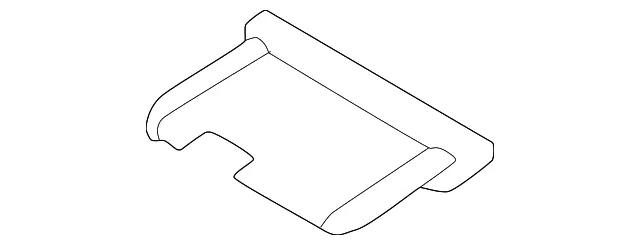 Roof Molding Rear Cap - Kia (87244-R0000)