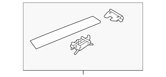 Rear Molding - Driver's Side (LH) - Kia (87250-G5100)