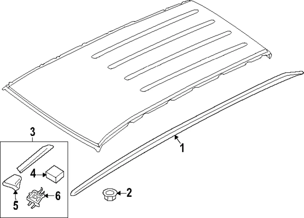 Roof Rail - Kia (87270-S9500)