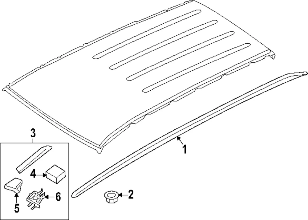 Roof Rail - Kia (87280-S9500)