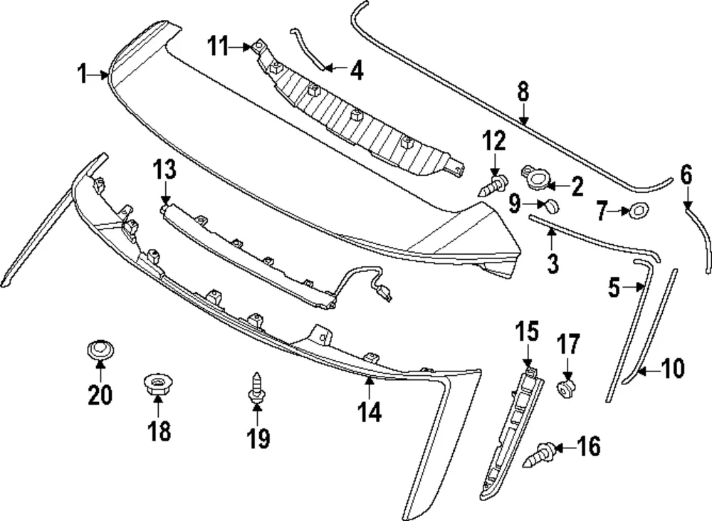 Spoiler Bracket - Kia (872A6-R5000)
